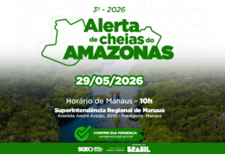 SGB apresenta o 3º Alerta de Cheias da Bacia do Amazonas de 2026